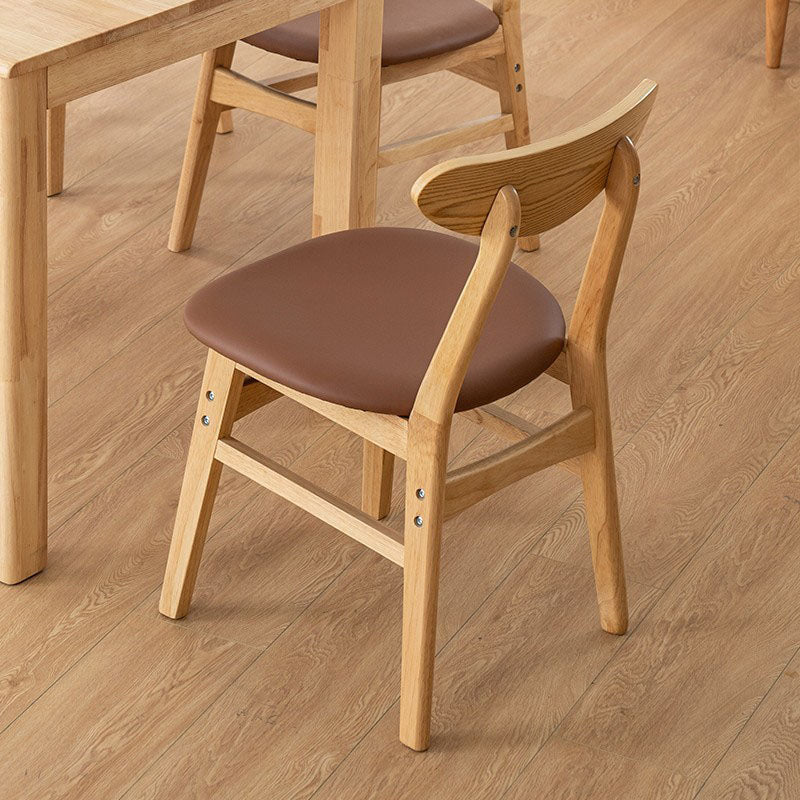 Wood Industrial Kitchen Dining Room Chair Open Back Side Chair Clearhalo 'Dining Chairs' 'Dining Tables & Seating' 'dining_chair' 'furn' 'furn_dining_chair' 'Furniture' 'furniture_dining_chair' 'Kitchen & Dining Furniture' 4954571