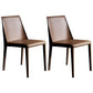 Modern Design Leather Dining Chairs for Home Solid Back Chair Brown Set of 2 Clearhalo 'Dining Chairs' 'Dining Tables & Seating' 'dining_chair' 'Furniture' 'furniture_dining_chair' 'Kitchen & Dining Furniture' 4954644