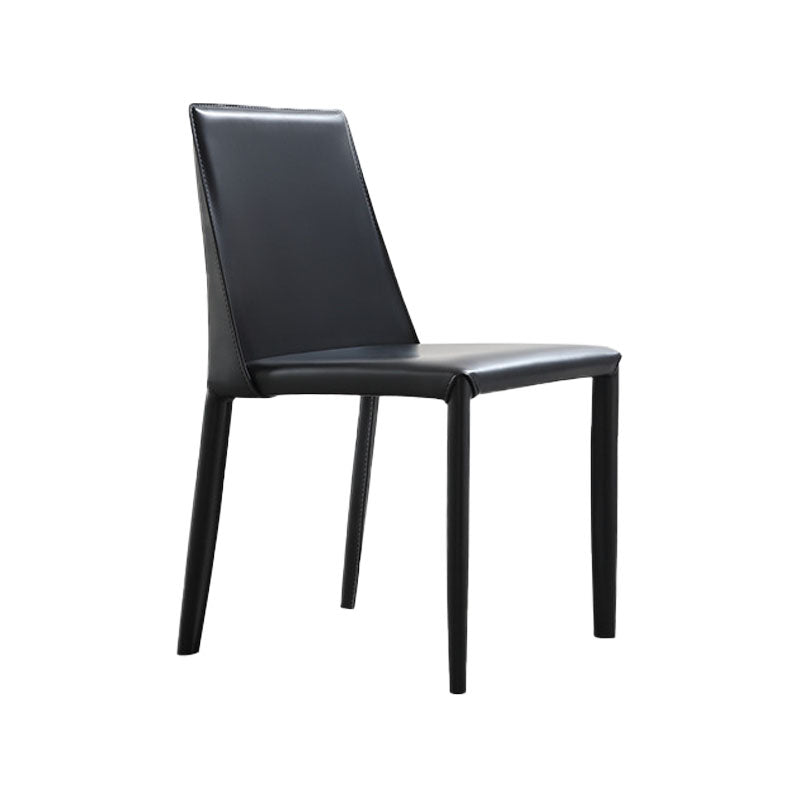 Modern Design Leather Dining Chairs for Home Solid Back Chair Clearhalo 'Dining Chairs' 'Dining Tables & Seating' 'dining_chair' 'Furniture' 'furniture_dining_chair' 'Kitchen & Dining Furniture' 4954647
