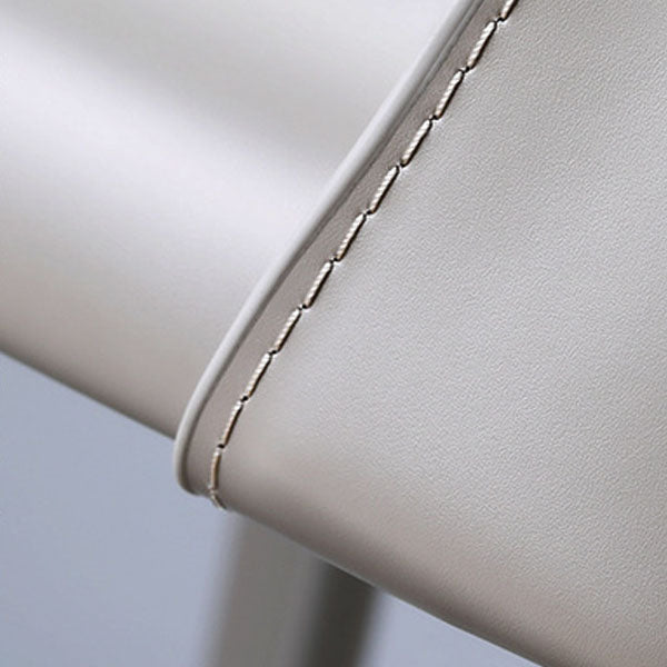 Modern Design Leather Dining Chairs for Home Solid Back Chair Clearhalo 'Dining Chairs' 'Dining Tables & Seating' 'dining_chair' 'Furniture' 'furniture_dining_chair' 'Kitchen & Dining Furniture' 4954651