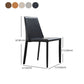 Modern Design Leather Dining Chairs for Home Solid Back Chair Clearhalo 'Dining Chairs' 'Dining Tables & Seating' 'dining_chair' 'Furniture' 'furniture_dining_chair' 'Kitchen & Dining Furniture' 4954658