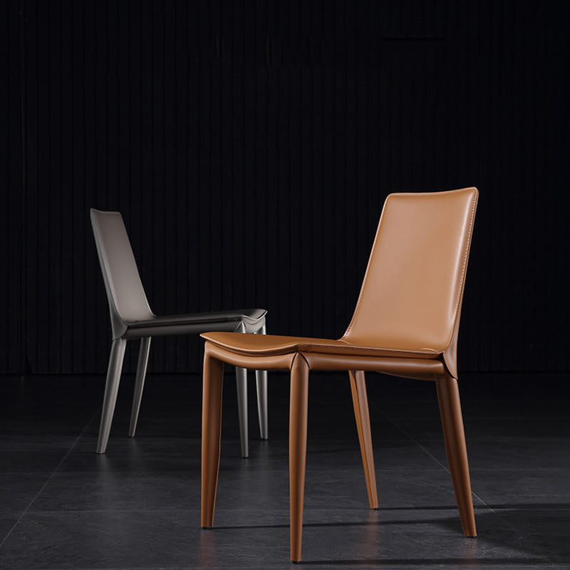 Entryway Side Dining Chairs Leather Nordic Dining Room Chairs Clearhalo 'Dining Chairs' 'Dining Tables & Seating' 'dining_chair' 'furn' 'furn_dining_chair' 'Furniture' 'furniture_dining_chair' 'Kitchen & Dining Furniture' 4954721