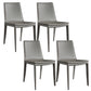 Entryway Side Dining Chairs Leather Nordic Dining Room Chairs Grey 4 Piece Set Clearhalo 'Dining Chairs' 'Dining Tables & Seating' 'dining_chair' 'furn' 'furn_dining_chair' 'Furniture' 'furniture_dining_chair' 'Kitchen & Dining Furniture' 4954729