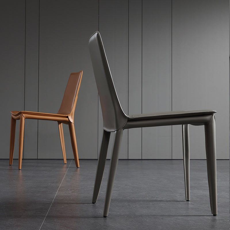 Entryway Side Dining Chairs Leather Nordic Dining Room Chairs Clearhalo 'Dining Chairs' 'Dining Tables & Seating' 'dining_chair' 'furn' 'furn_dining_chair' 'Furniture' 'furniture_dining_chair' 'Kitchen & Dining Furniture' 4954738