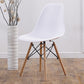 Scandinavian Wood Armless Chair Solid Back Kitchen Dining Room Chair White Clearhalo 'Dining Chairs' 'Dining Tables & Seating' 'dining_chair' 'Furniture' 'furniture_dining_chair' 'Kitchen & Dining Furniture' 4954753