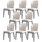 Dining Room Armless Dining Chairs Glam Style Leather Dining Side Chair Black White 8 Piece Set Clearhalo 'Dining Chairs' 'Dining Tables & Seating' 'dining_chair' 'furn' 'furn_dining_chair' 'Furniture' 'furniture_dining_chair' 'Kitchen & Dining Furniture' 4954761