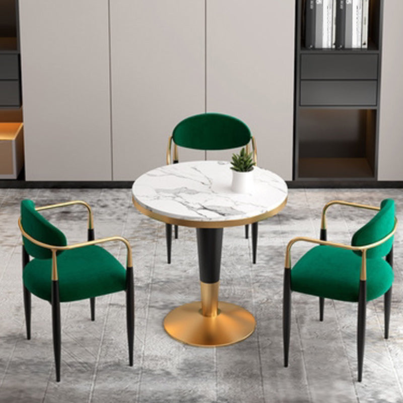 Contemporary Upholstered Arm Chair Open Back Dining Chair for Dining Room Clearhalo 'Dining Chairs' 'Dining Tables & Seating' 'dining_chair' 'furn' 'furn_dining_chair' 'Furniture' 'furniture_dining_chair' 'Kitchen & Dining Furniture' 4954812