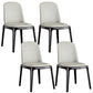 Dining Room Side Dining Chairs Modern Solid Wood Armless Dining Chairs Light Gray 4 Piece Set Clearhalo 'Dining Chairs' 'Dining Tables & Seating' 'dining_chair' 'furn' 'furn_dining_chair' 'Furniture' 'furniture_dining_chair' 'Kitchen & Dining Furniture' 4954830