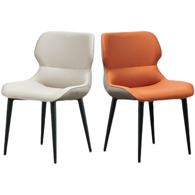 Entryway Dining Room Dining Chairs Armless Leather Kitchen Chairs Clearhalo 'Dining Chairs' 'Dining Tables & Seating' 'dining_chair' 'furn' 'furn_dining_chair' 'Furniture' 'furniture_dining_chair' 'Kitchen & Dining Furniture' 4954869