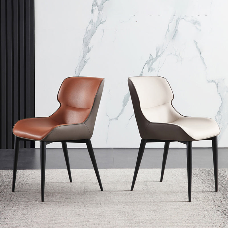 Dining Room Side Dining Chairs Leather Modern Armless Dining Chairs Clearhalo 'Dining Chairs' 'Dining Tables & Seating' 'dining_chair' 'furn' 'furn_dining_chair' 'Furniture' 'furniture_dining_chair' 'Kitchen & Dining Furniture' 4954908