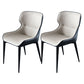 Dining Room Side Dining Chairs Leather Modern Armless Dining Chairs White-Blue 2 Piece Set Clearhalo 'Dining Chairs' 'Dining Tables & Seating' 'dining_chair' 'furn' 'furn_dining_chair' 'Furniture' 'furniture_dining_chair' 'Kitchen & Dining Furniture' 4954913