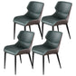 Dining Room Side Dining Chairs Leather Modern Armless Dining Chairs Green 4 Piece Set Clearhalo 'Dining Chairs' 'Dining Tables & Seating' 'dining_chair' 'furn' 'furn_dining_chair' 'Furniture' 'furniture_dining_chair' 'Kitchen & Dining Furniture' 4954918