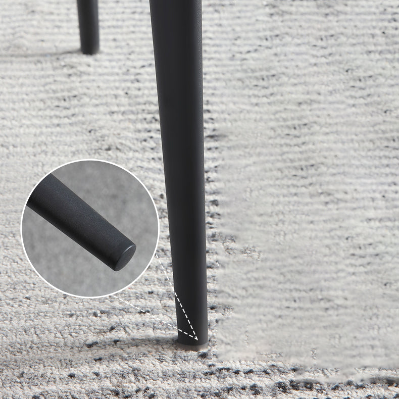 Dining Room Side Dining Chairs Leather Modern Armless Dining Chairs Clearhalo 'Dining Chairs' 'Dining Tables & Seating' 'dining_chair' 'furn' 'furn_dining_chair' 'Furniture' 'furniture_dining_chair' 'Kitchen & Dining Furniture' 4954925