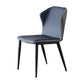 Armless Dining Chairs Modern Leather Side Chairs for Dining Room Blue 1 Piece Clearhalo 'Dining Chairs' 'Dining Tables & Seating' 'dining_chair' 'furn' 'furn_dining_chair' 'Furniture' 'furniture_dining_chair' 'Kitchen & Dining Furniture' 4954978