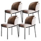 Upholstered Side Chair Modern Style Dining Chair for Dining Room White 4 Piece Set Clearhalo 'Dining Chairs' 'Dining Tables & Seating' 'dining_chair' 'furn' 'furn_dining_chair' 'Furniture' 'furniture_dining_chair' 'Kitchen & Dining Furniture' 4955031