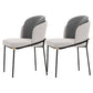 Upholstered Side Chair Modern Style Dining Chair for Dining Room White-Gray 2 Piece Set Clearhalo 'Dining Chairs' 'Dining Tables & Seating' 'dining_chair' 'furn' 'furn_dining_chair' 'Furniture' 'furniture_dining_chair' 'Kitchen & Dining Furniture' 4955040