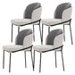 Upholstered Side Chair Modern Style Dining Chair for Dining Room White-Gray 4 Piece Set Clearhalo 'Dining Chairs' 'Dining Tables & Seating' 'dining_chair' 'furn' 'furn_dining_chair' 'Furniture' 'furniture_dining_chair' 'Kitchen & Dining Furniture' 4955041