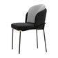 Upholstered Side Chair Modern Style Dining Chair for Dining Room Black-Gray 1 Piece Clearhalo 'Dining Chairs' 'Dining Tables & Seating' 'dining_chair' 'furn' 'furn_dining_chair' 'Furniture' 'furniture_dining_chair' 'Kitchen & Dining Furniture' 4955042