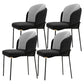 Upholstered Side Chair Modern Style Dining Chair for Dining Room Black-Gray 4 Piece Set Clearhalo 'Dining Chairs' 'Dining Tables & Seating' 'dining_chair' 'furn' 'furn_dining_chair' 'Furniture' 'furniture_dining_chair' 'Kitchen & Dining Furniture' 4955044