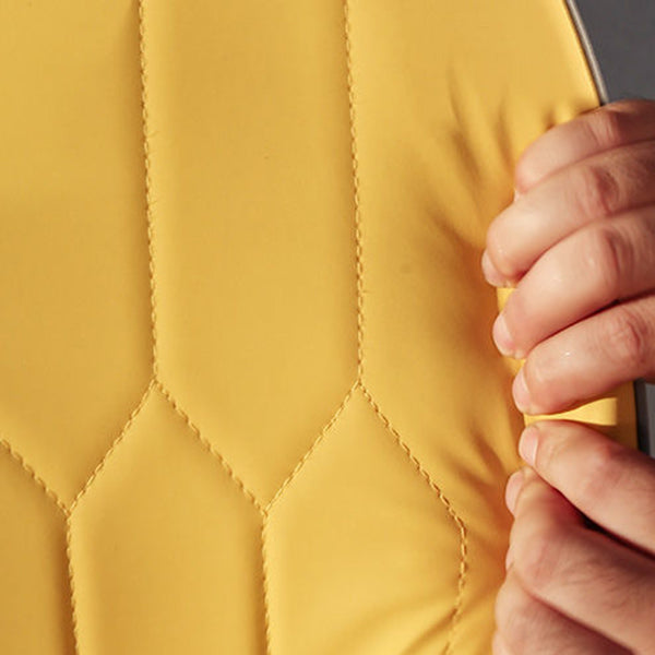 Glam Parsons Dining Side Chair Leather Indoor Dining Chair with Metal Legs Clearhalo 'Dining Chairs' 'Dining Tables & Seating' 'dining_chair' 'furn' 'furn_dining_chair' 'Furniture' 'furniture_dining_chair' 'Kitchen & Dining Furniture' 4955058