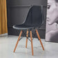 Scandinavian Wood Side Chair Solid Back Kitchen Dining Room Chair Black Clearhalo 'Dining Chairs' 'Dining Tables & Seating' 'dining_chair' 'Furniture' 'furniture_dining_chair' 'Kitchen & Dining Furniture' 4955107