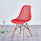 Scandinavian Wood Side Chair Solid Back Kitchen Dining Room Chair Red Clearhalo 'Dining Chairs' 'Dining Tables & Seating' 'dining_chair' 'Furniture' 'furniture_dining_chair' 'Kitchen & Dining Furniture' 4955110