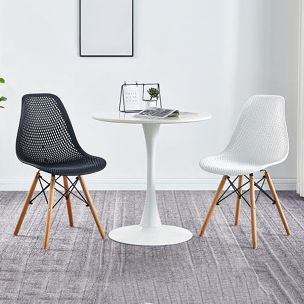 Scandinavian Wood Side Chair Solid Back Kitchen Dining Room Chair Clearhalo 'Dining Chairs' 'Dining Tables & Seating' 'dining_chair' 'Furniture' 'furniture_dining_chair' 'Kitchen & Dining Furniture' 4955113