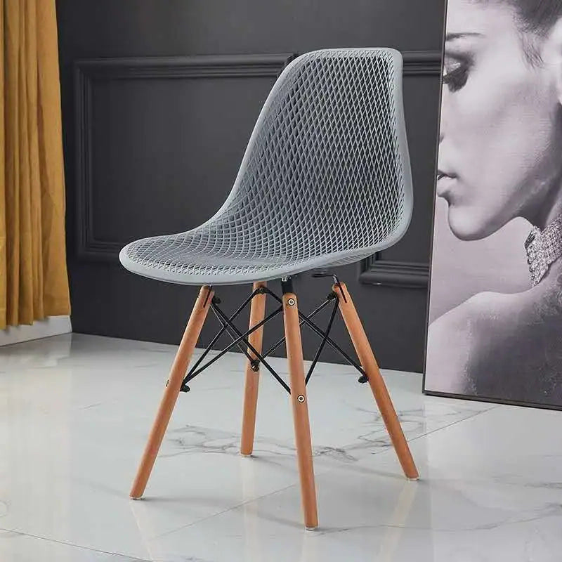 Scandinavian Wood Side Chair Solid Back Kitchen Dining Room Chair Grey Clearhalo 'Dining Chairs' 'Dining Tables & Seating' 'dining_chair' 'Furniture' 'furniture_dining_chair' 'Kitchen & Dining Furniture' 4955115