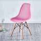Scandinavian Wood Side Chair Solid Back Kitchen Dining Room Chair Pink Clearhalo 'Dining Chairs' 'Dining Tables & Seating' 'dining_chair' 'Furniture' 'furniture_dining_chair' 'Kitchen & Dining Furniture' 4955116