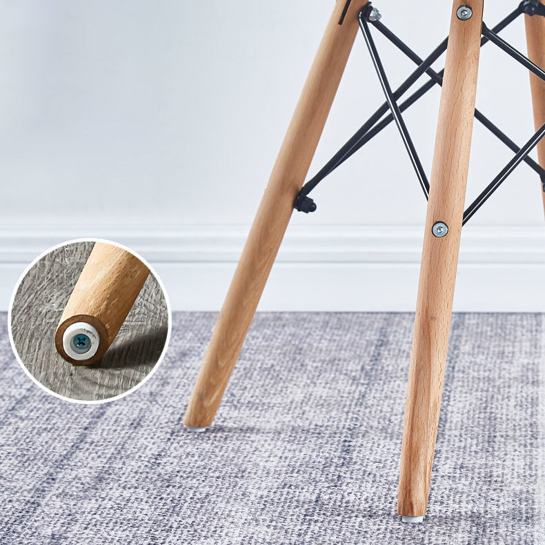 Scandinavian Wood Side Chair Solid Back Kitchen Dining Room Chair Clearhalo 'Dining Chairs' 'Dining Tables & Seating' 'dining_chair' 'Furniture' 'furniture_dining_chair' 'Kitchen & Dining Furniture' 4955117