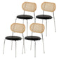 Modern Style PU Leather Side Chair Open Back Dining Side Chair for Dining Room 4 Piece Set Clearhalo 'Dining Chairs' 'Dining Tables & Seating' 'dining_chair' 'furn' 'furn_dining_chair' 'Furniture' 'furniture_dining_chair' 'Kitchen & Dining Furniture' 4955131