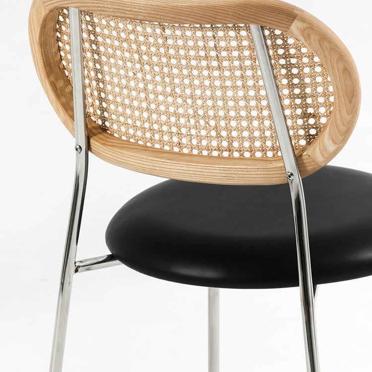 Modern Style PU Leather Side Chair Open Back Dining Side Chair for Dining Room Clearhalo 'Dining Chairs' 'Dining Tables & Seating' 'dining_chair' 'furn' 'furn_dining_chair' 'Furniture' 'furniture_dining_chair' 'Kitchen & Dining Furniture' 4955136