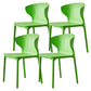 Scandinavian Plastic Side Chair Wingback Dining Kitchen Room Chair Fruit Green 4 Piece Set Clearhalo 'Dining Chairs' 'Dining Tables & Seating' 'dining_chair' 'furn' 'furn_dining_chair' 'Furniture' 'furniture_dining_chair' 'Kitchen & Dining Furniture' 4955149
