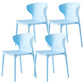 Scandinavian Plastic Side Chair Wingback Dining Kitchen Room Chair Light Blue 4 Piece Set Clearhalo 'Dining Chairs' 'Dining Tables & Seating' 'dining_chair' 'furn' 'furn_dining_chair' 'Furniture' 'furniture_dining_chair' 'Kitchen & Dining Furniture' 4955150