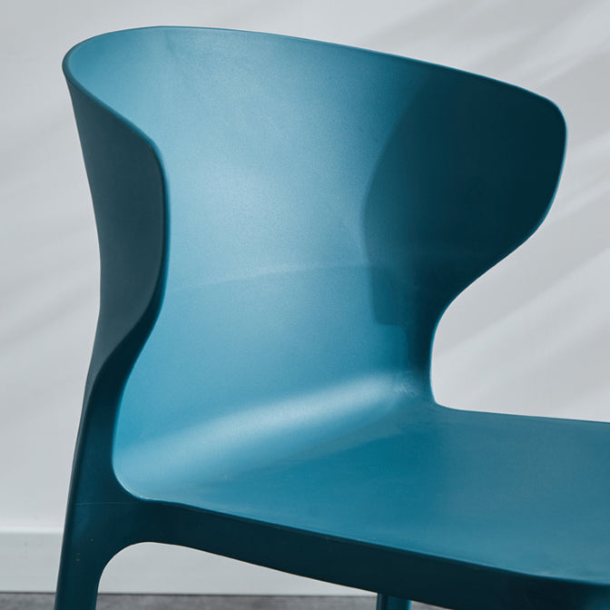 Scandinavian Plastic Side Chair Wingback Dining Kitchen Room Chair Clearhalo 'Dining Chairs' 'Dining Tables & Seating' 'dining_chair' 'furn' 'furn_dining_chair' 'Furniture' 'furniture_dining_chair' 'Kitchen & Dining Furniture' 4955158