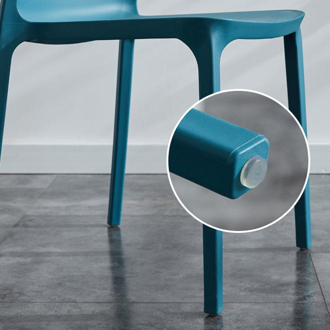 Scandinavian Plastic Side Chair Wingback Dining Kitchen Room Chair Clearhalo 'Dining Chairs' 'Dining Tables & Seating' 'dining_chair' 'furn' 'furn_dining_chair' 'Furniture' 'furniture_dining_chair' 'Kitchen & Dining Furniture' 4955161