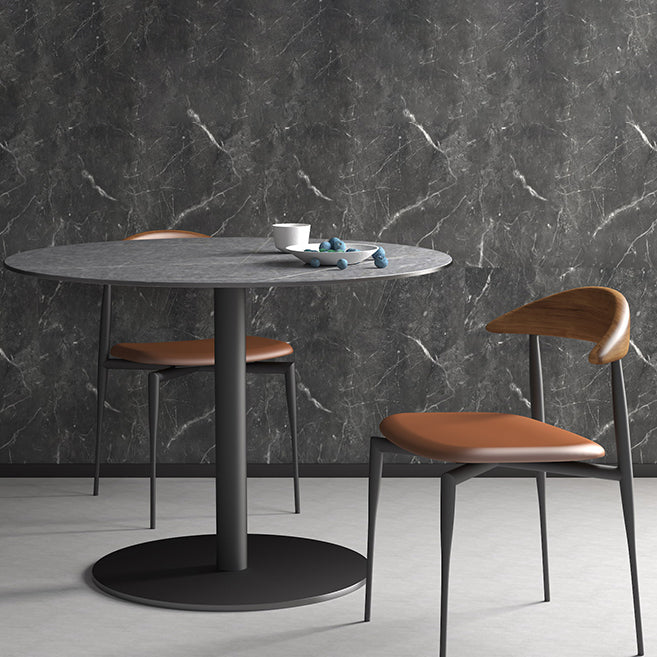 Contemporary PU Leather Side Chair Open Back Stackable Dining Chair Clearhalo 'Dining Chairs' 'Dining Tables & Seating' 'dining_chair' 'furn' 'furn_dining_chair' 'Furniture' 'furniture_dining_chair' 'Kitchen & Dining Furniture' 4955183