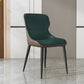Modern Dining Room Chairs Armless Leather Dining Chairs for Home Blackish Green 1 Piece Clearhalo 'Dining Chairs' 'Dining Tables & Seating' 'dining_chair' 'furn' 'furn_dining_chair' 'Furniture' 'furniture_dining_chair' 'Kitchen & Dining Furniture' 4955201
