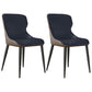 Modern Dining Room Chairs Armless Leather Dining Chairs for Home Blue 2 Piece Set Clearhalo 'Dining Chairs' 'Dining Tables & Seating' 'dining_chair' 'furn' 'furn_dining_chair' 'Furniture' 'furniture_dining_chair' 'Kitchen & Dining Furniture' 4955221