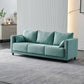 29.53" H Square Arm Sofa with Loose Back Slipcovered Sofa for Living Room Mint Green Linen Blend Clearhalo 'furn' 'furn_sofas' 'Furniture' 'furniture_sofas' 'Living Room Furniture' 'Sofa' 'sofas' 4955267