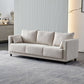 29.53" H Square Arm Sofa with Loose Back Slipcovered Sofa for Living Room Off-White Linen Blend Clearhalo 'furn' 'furn_sofas' 'Furniture' 'furniture_sofas' 'Living Room Furniture' 'Sofa' 'sofas' 4955268