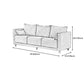 29.53" H Square Arm Sofa with Loose Back Slipcovered Sofa for Living Room Clearhalo 'furn' 'furn_sofas' 'Furniture' 'furniture_sofas' 'Living Room Furniture' 'Sofa' 'sofas' 4955270