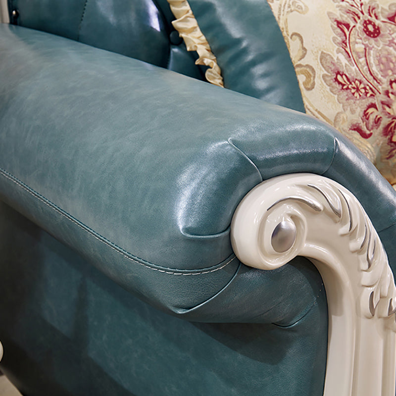 47" High Contemporary Microfiber Rolled Arm Sofa with Camel Back for Living Room Clearhalo 'furn' 'furn_sofas' 'Furniture' 'furniture_sofas' 'Living Room Furniture' 'Sofa' 'sofas' 4955310