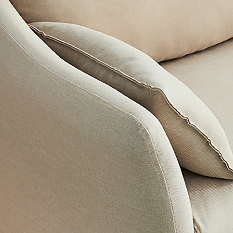 Modern Cotton Blend Loose Back Sofa 33"W Sloped Arm Sofa with Multiple Cushions Clearhalo 'furn' 'furn_sofas' 'Furniture' 'furniture_sofas' 'Living Room Furniture' 'Sofa' 'sofas' 4955339