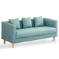 23.23" H Linen Square Arm Sofa with Tight Back Sofa for Living Room, Apartment Mint Green Clearhalo 'furn' 'furn_sofas' 'Furniture' 'furniture_sofas' 'Living Room Furniture' 'Sofa' 'sofas' 4955353