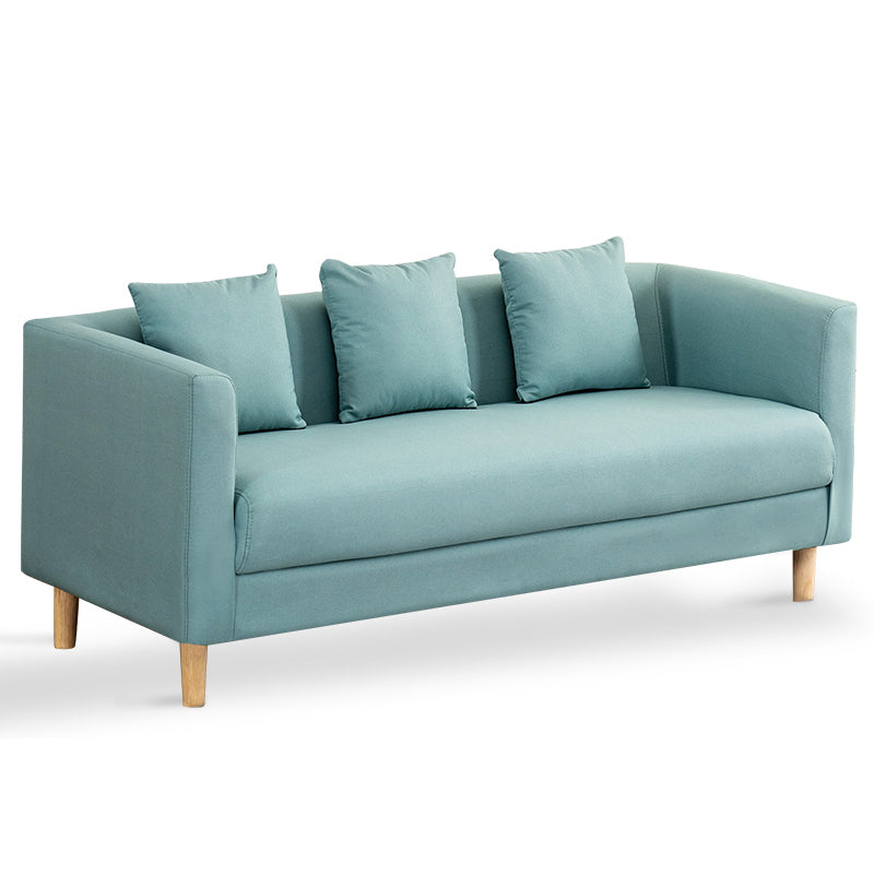 23.23" H Linen Square Arm Sofa with Tight Back Sofa for Living Room, Apartment Mint Green Clearhalo 'furn' 'furn_sofas' 'Furniture' 'furniture_sofas' 'Living Room Furniture' 'Sofa' 'sofas' 4955353