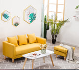 23.23" H Linen Square Arm Sofa with Tight Back Sofa for Living Room, Apartment Clearhalo 'furn' 'furn_sofas' 'Furniture' 'furniture_sofas' 'Living Room Furniture' 'Sofa' 'sofas' 4955354