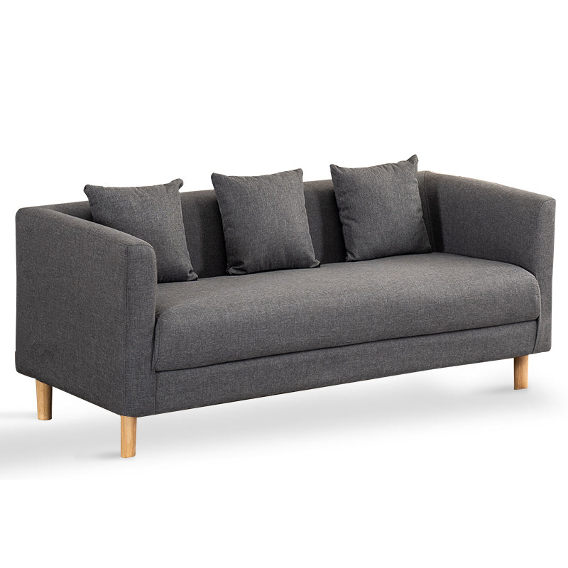 23.23" H Linen Square Arm Sofa with Tight Back Sofa for Living Room, Apartment Clearhalo 'furn' 'furn_sofas' 'Furniture' 'furniture_sofas' 'Living Room Furniture' 'Sofa' 'sofas' 4955355