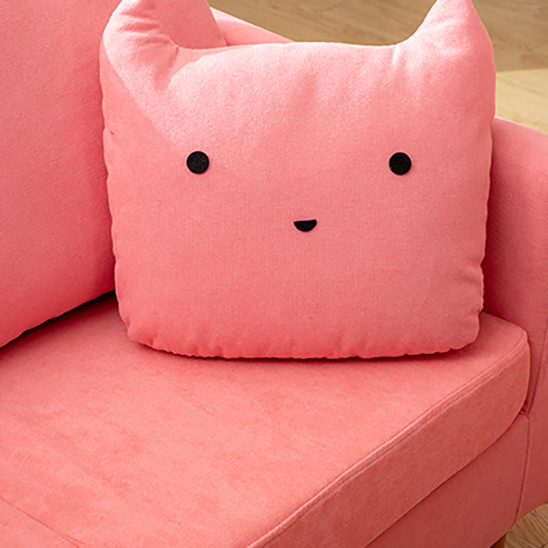 Loose Back Square Arm Standard Sofa 25.5"W Cotton Blend Sofa for Living Room Clearhalo 'furn' 'furn_sofas' 'Furniture' 'furniture_sofas' 'Living Room Furniture' 'Sofa' 'sofas' 4955414