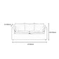 Modern Fabric Sofa 30.3"W with Sofa Flared Arm with Bolster Pillows for Living Room Clearhalo 'furn' 'furn_sofas' 'Furniture' 'furniture_sofas' 'Living Room Furniture' 'Sofa' 'sofas' 4955601